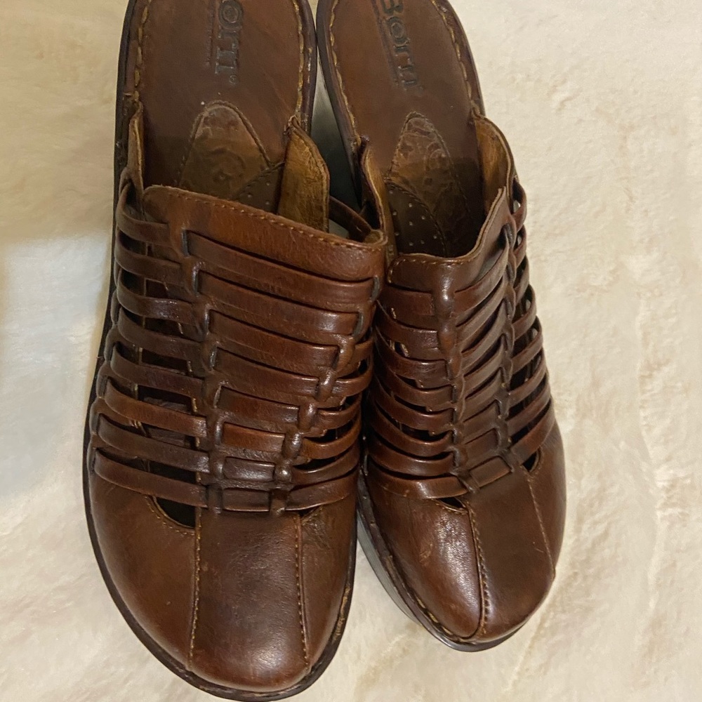 Born pure leather clogs  shoes 8.5